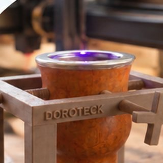 Soporte para grabado laser con mate Doroteck